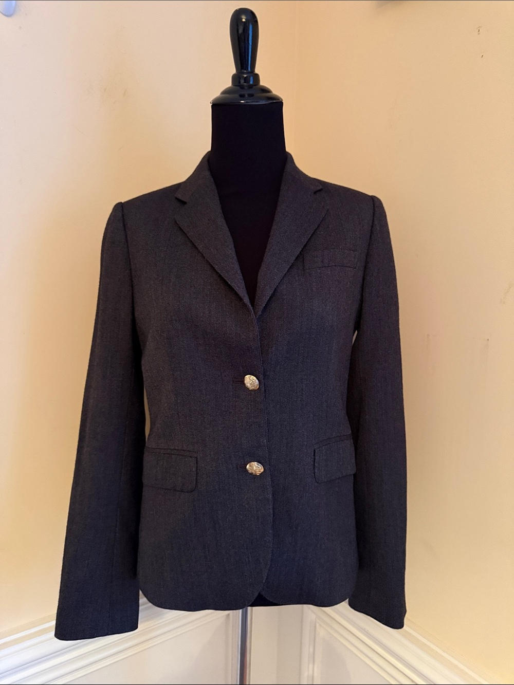 J. Crew Charcoal Gray Women's Tailored Blazer